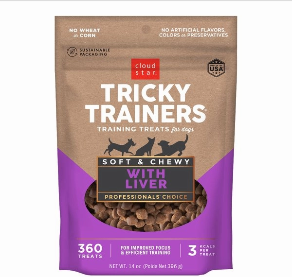Tricky Trainers Soft & Chewy with Liver Dog Treats