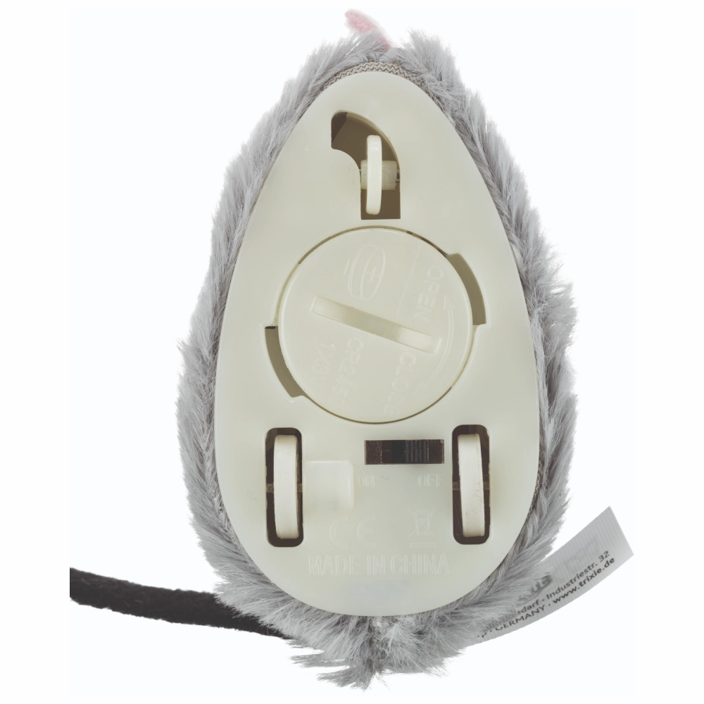 Trixie Active Mouse Toy for Cats (Grey)