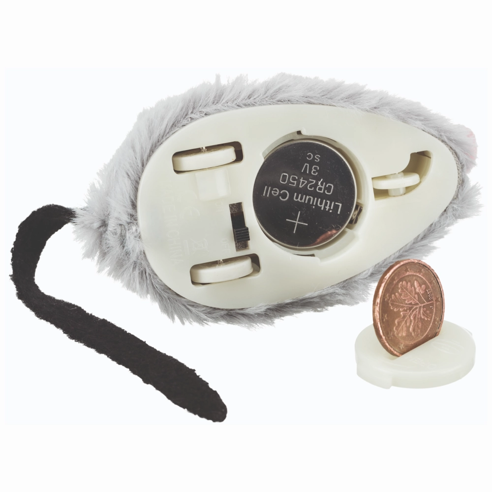 Trixie Active Mouse Toy for Cats (Grey)