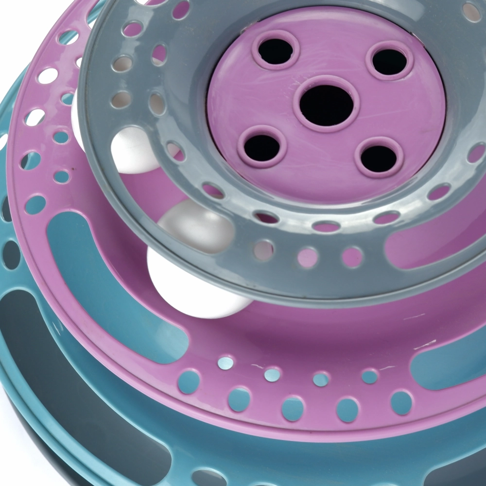 Trixie Circle Tower Catch the Balls Interactive Toy for Cats (Grey/Pink/Blue)