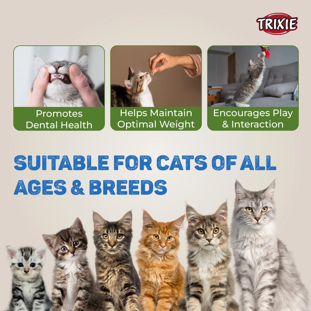 Trixie Premio Cheese Chicken Cubes and Duck Filet Bites Cat Treats Combo