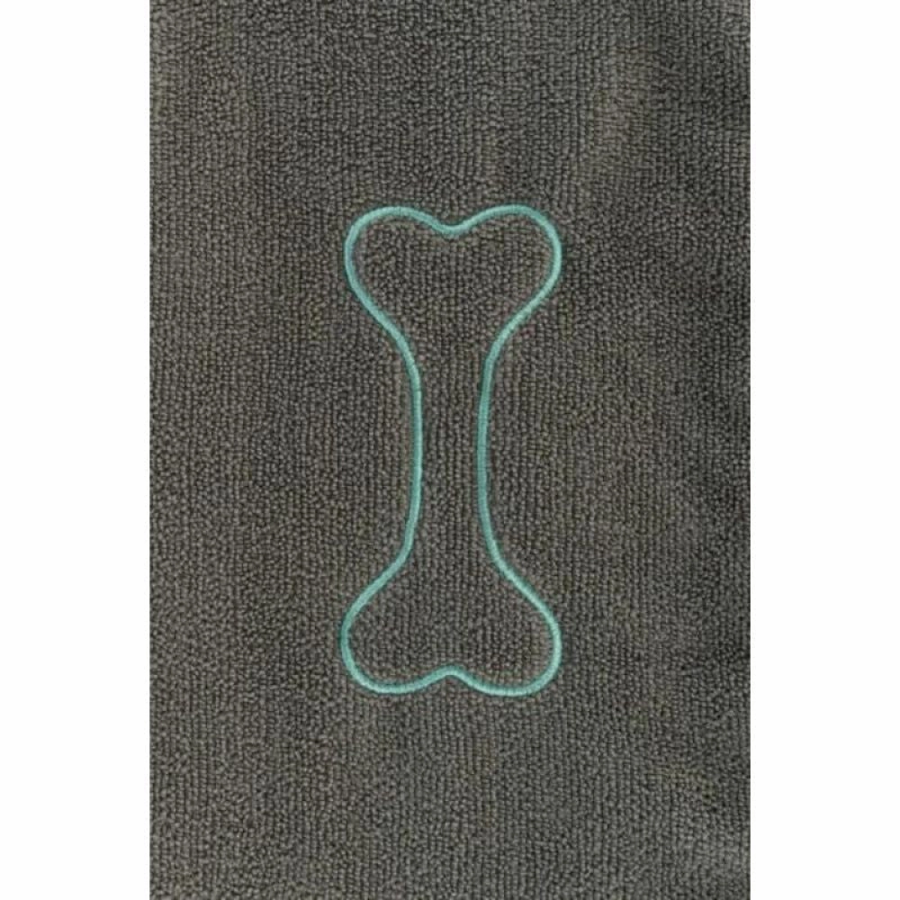 Trixie Towel with Mitt Pockets Microfibre for Dogs and Cats (Grey)