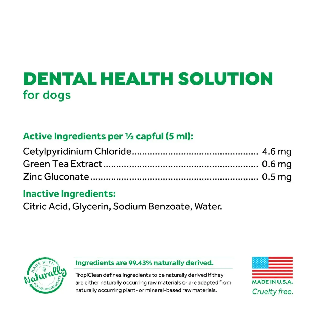 TropiClean - Fresh Breath Dental Health Solution For Dogs