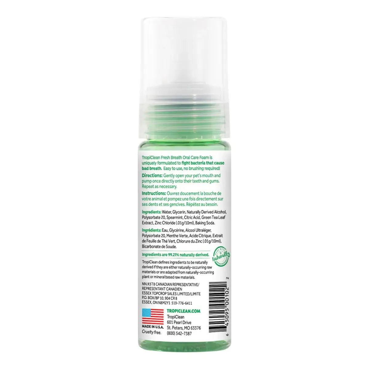 TropiClean - Fresh Breath Fresh Mint Foam For Dogs
