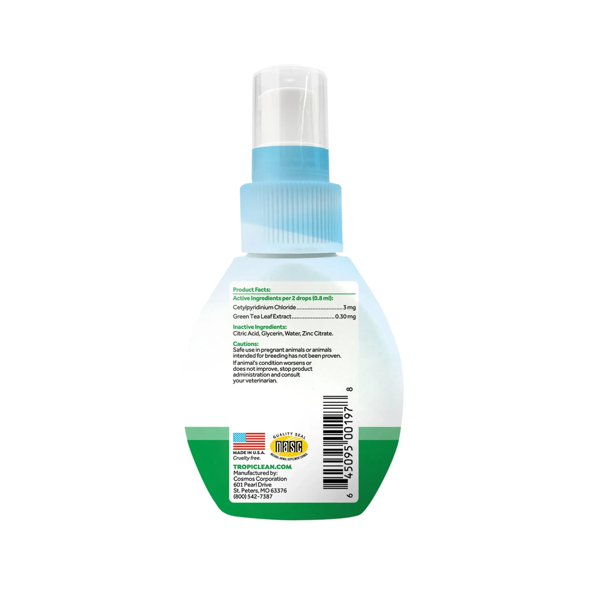 Tropiclean - Fresh Breath Oral Care Drops For Dogs 65ml