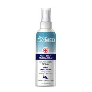 TropiClean OxyMed - Anti-Itch Medicated Soothing Spray for Dogs & Cats 236ml
