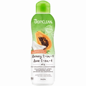 Tropiclean 2-in-1 Papaya & Coconut Pet Shampoo and Conditioner