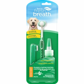 Tropiclean Fresh Breath Oral Care Kit For Dogs; Large Dogs