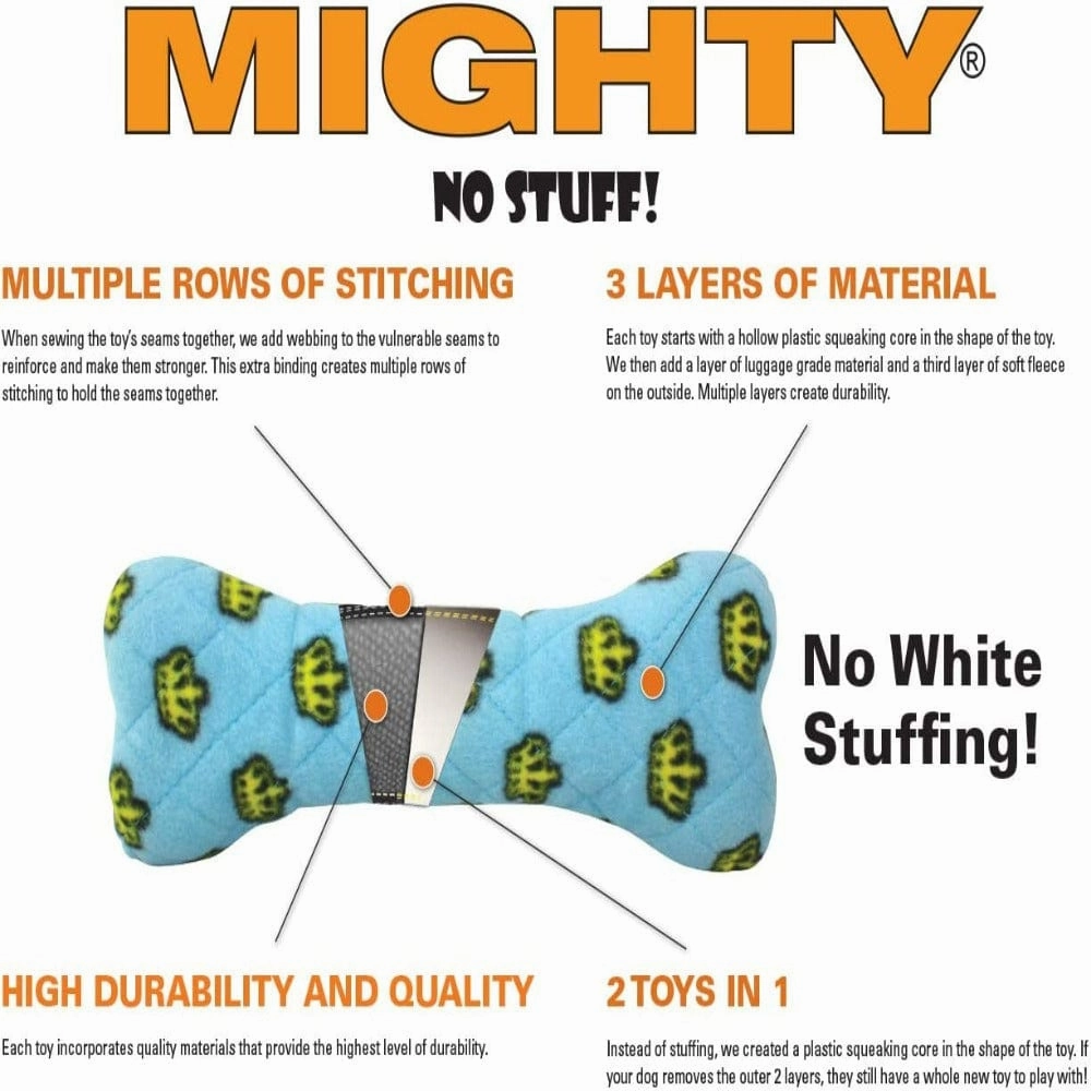 Tuffy Mighty Bones Red Dog Toy