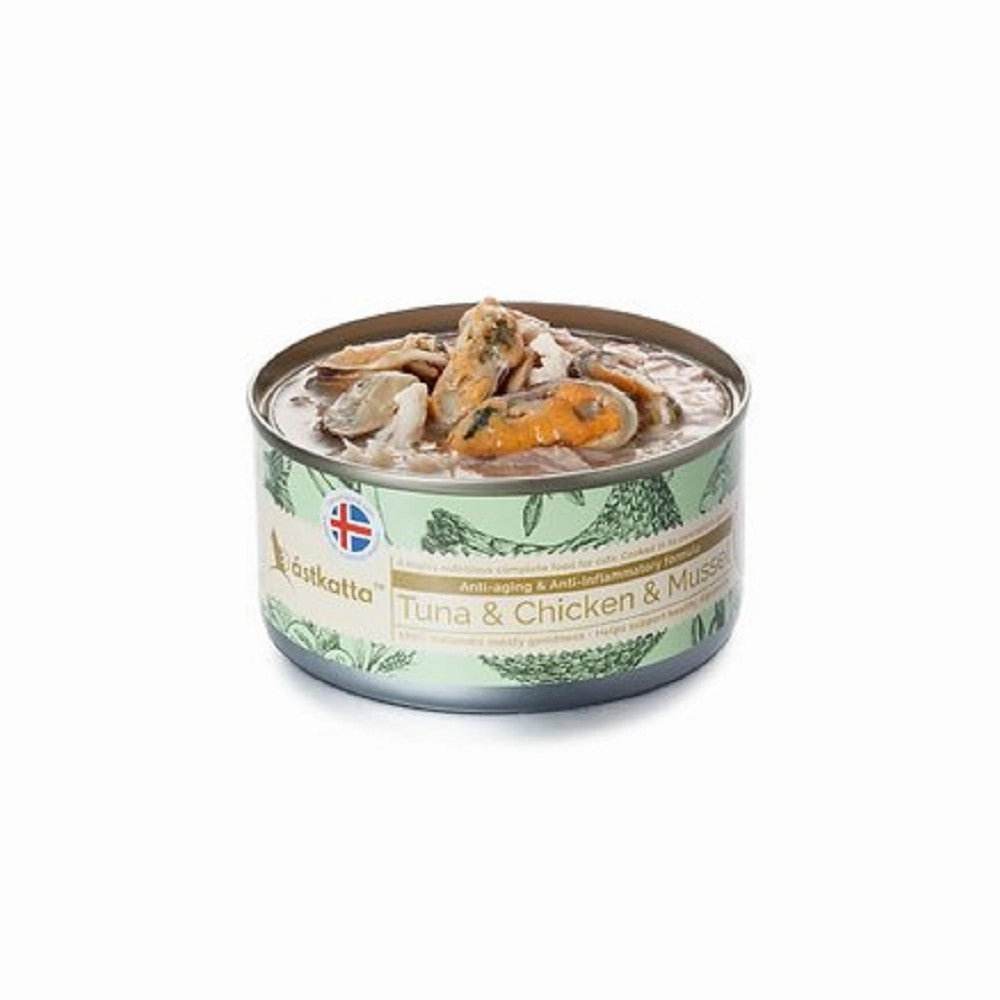 Tuna & Chicken & Mussel Complete Cat Can