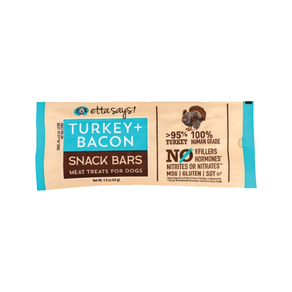 Turkey & Bacon Snack Bars Dog Treats