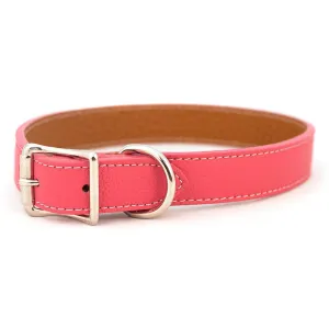 Tuscan Leather Dog Collar Pink 1" x 18"