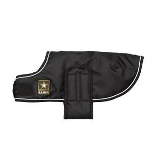 US Army Blanket Dog Jacket Black