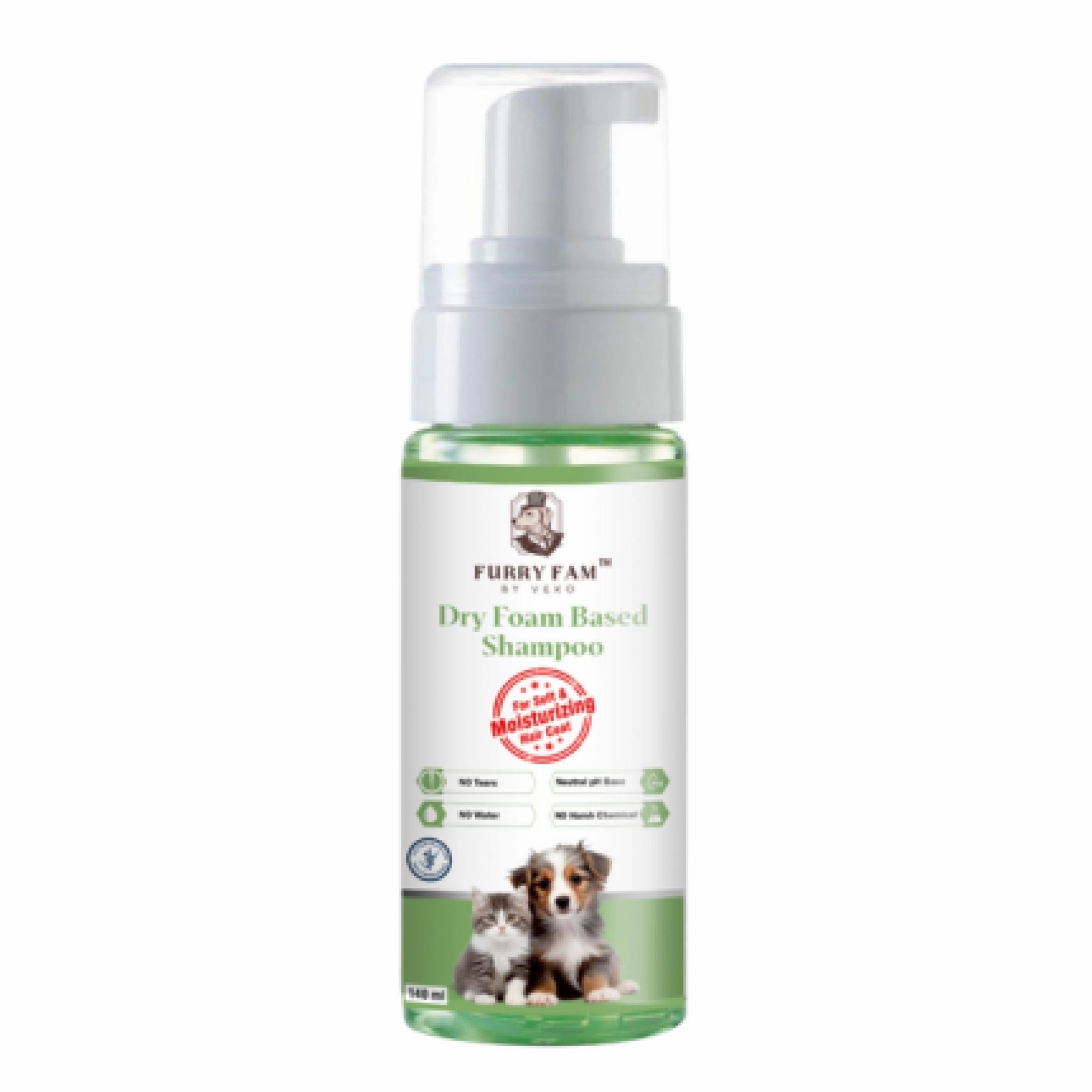 Veko Furry Fam Dry Shampoo for Dogs and Cats (140ml)