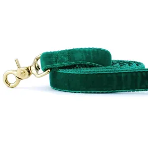 Velvet Dog Leash Emerald