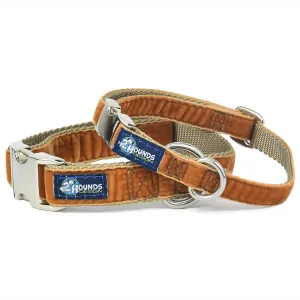Velvet Essential Dog Collar Antique Gold