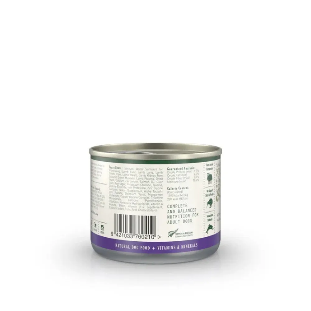 Venison Pate Staple with Green Mussels Adult Dog Can