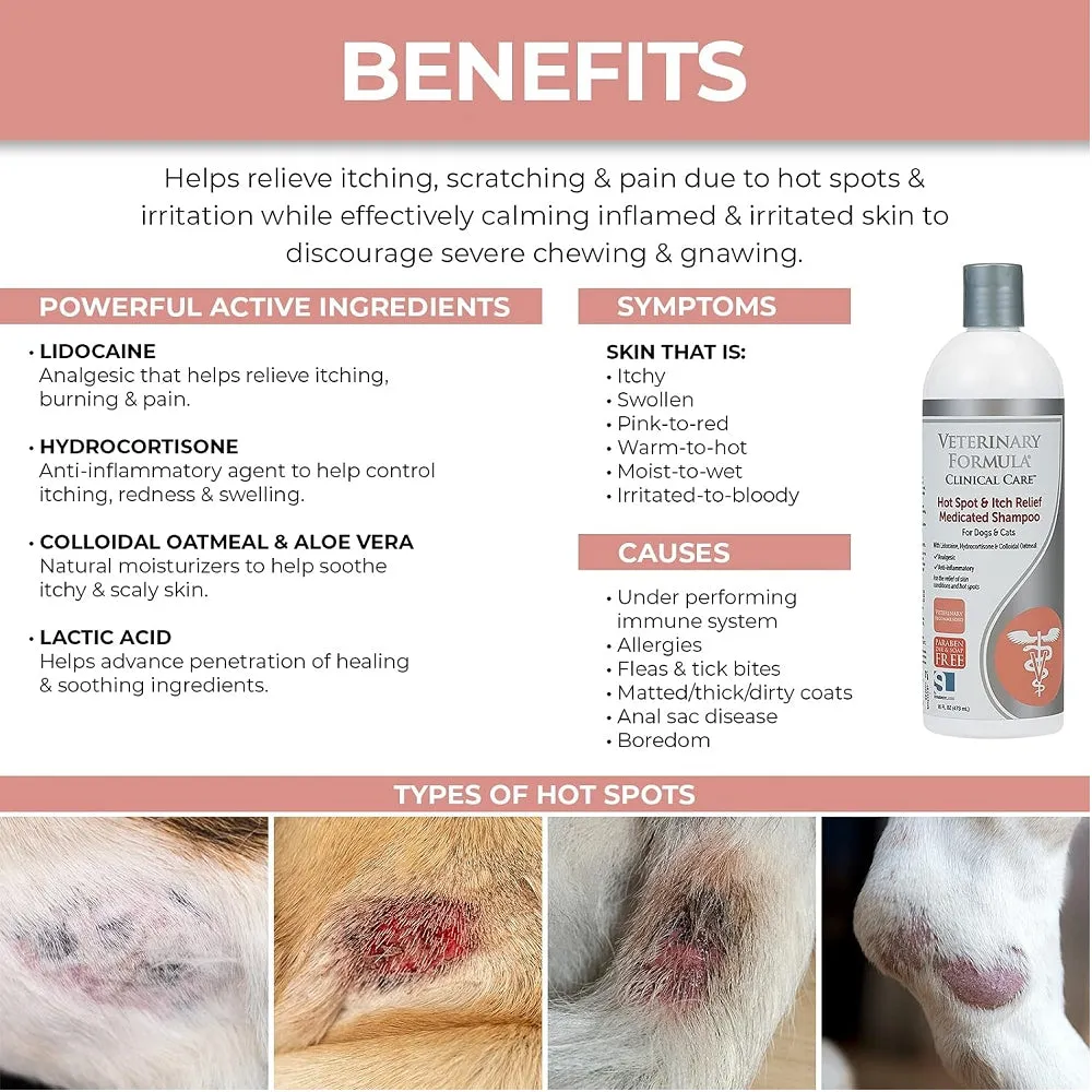 Vet Clinic Hot Spot & Itch Shampoo for Dogs & Cats