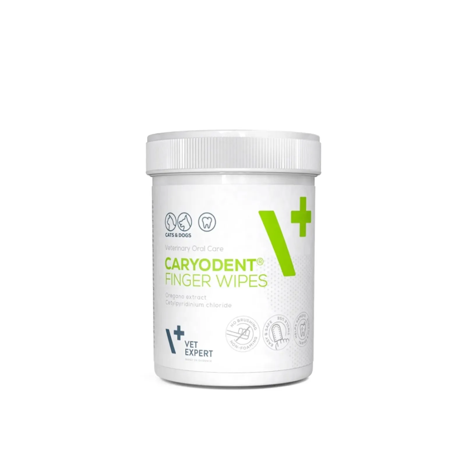 Vet Expert V  Caryodent Finger Wipes 50pcs
