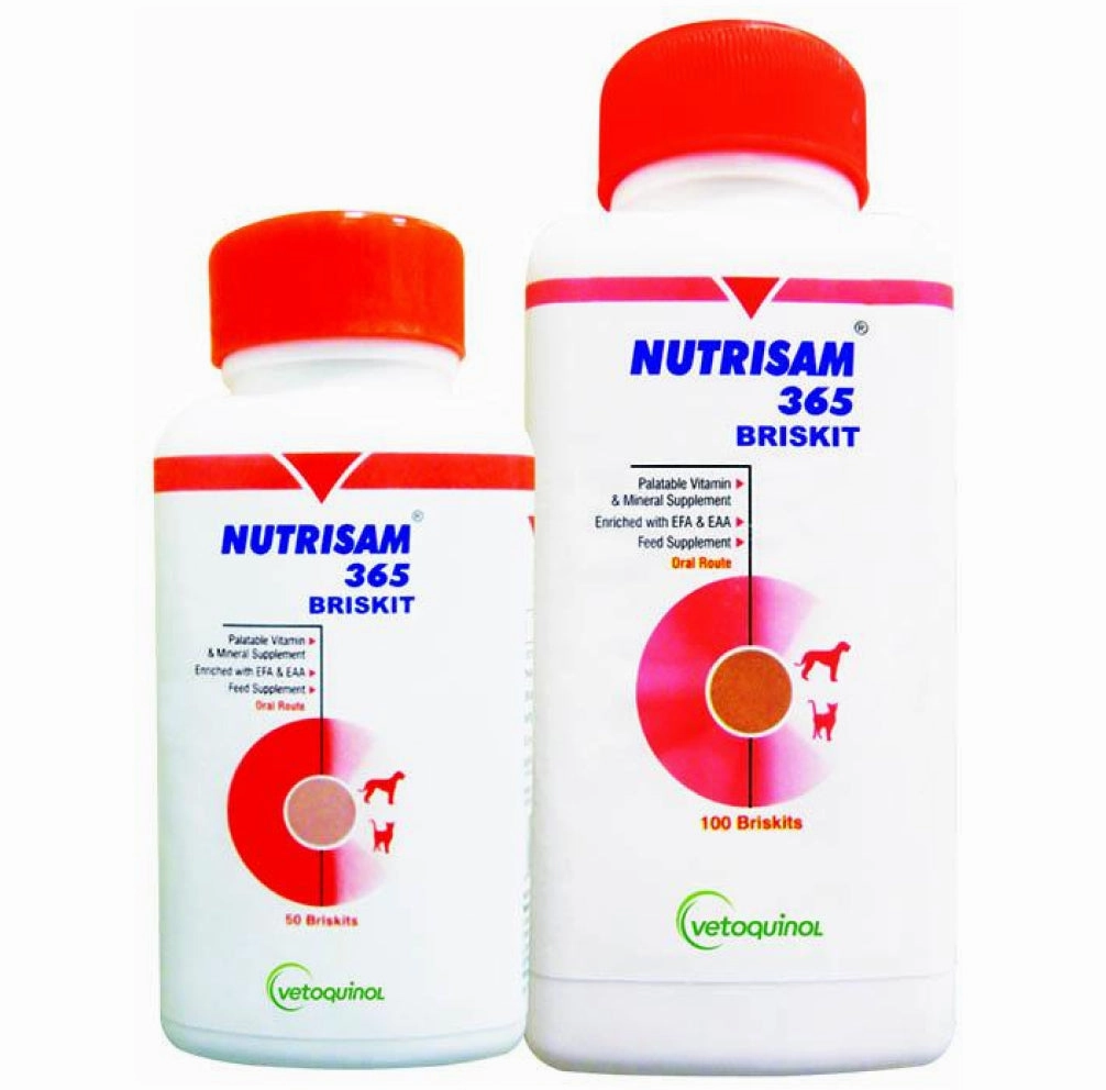 Vetoquinol Nutrisam 365 Calcium Supplements for Dogs and Cats