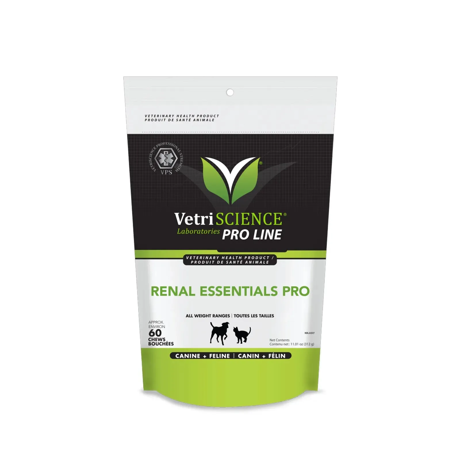 VetriScience - Renal Essentials Pro (Canine   Feline Kidney Supplement) Bite Sized Chews (60 Chews)