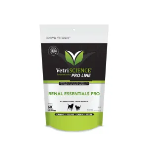 VetriScience - Renal Essentials Pro (Canine   Feline Kidney Supplement) Bite Sized Chews (60 Chews)