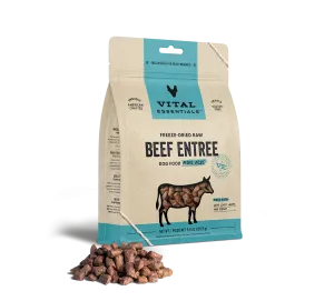 Vital Essentials Beef Entree Mini Nibs Freeze-Dried Raw Dog Food