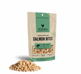 Vital Essentials Freeze-Dried Alaskan Salmon Bites Dog Treats