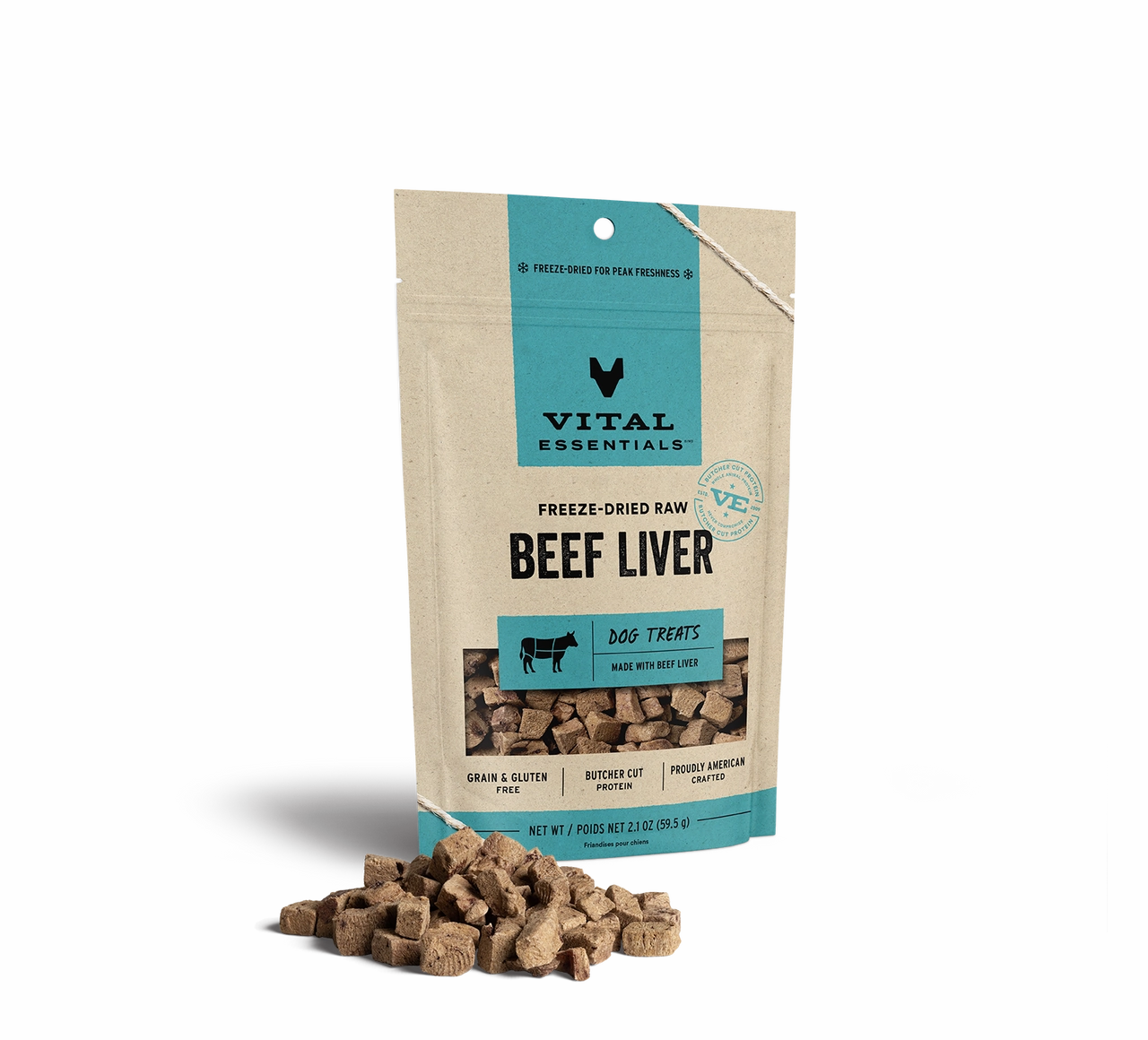 Vital Essentials Freeze-Dried Beef Liver Dog Treats