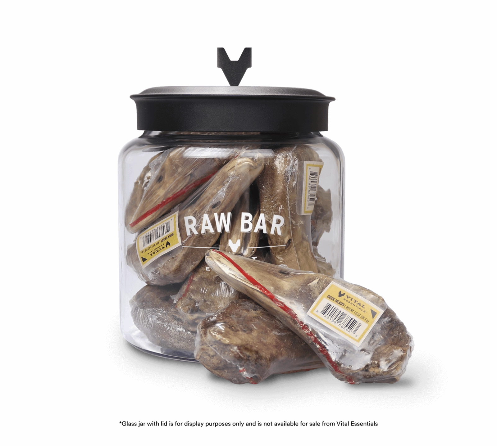 Vital Essentials Raw Bar Freeze-Dried Duck Head Dog Treats