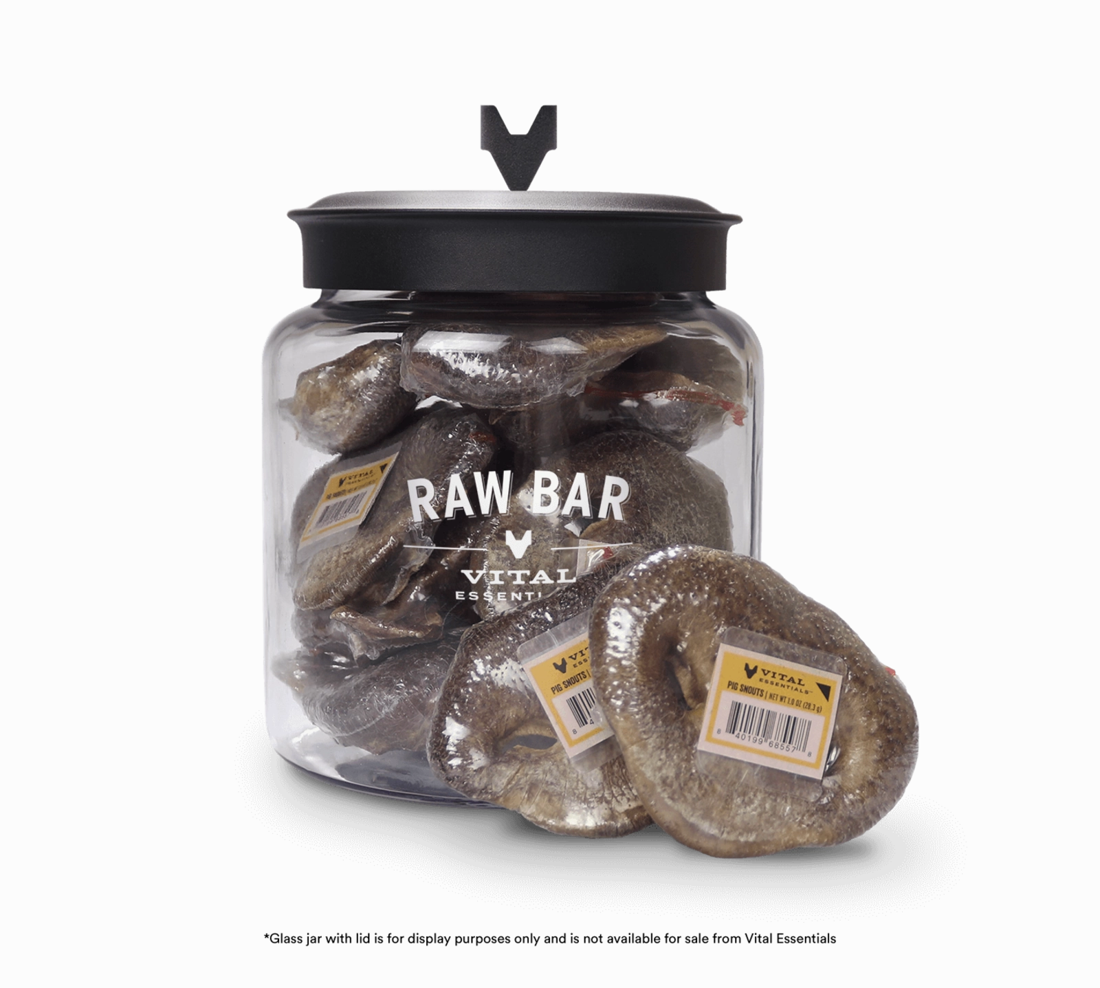 Vital Essentials Raw Bar Freeze-Dried Pig Snout Dog Treats
