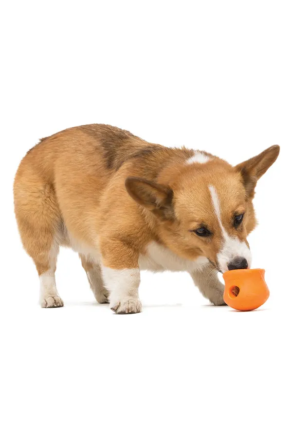 West Paw Zogoflex Toppl Tangerine Dog Toy