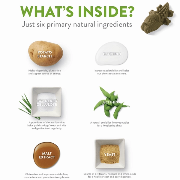 Whimzees Alligator Natural Dental Chew