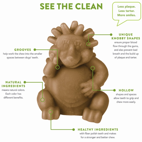 Whimzees Hedgehog Natural Dental Chew