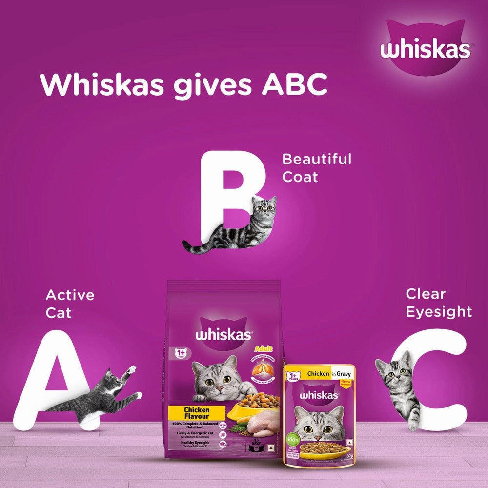 Whiskas Chicken Flavour Cat (Adult 1 ) Dry Food