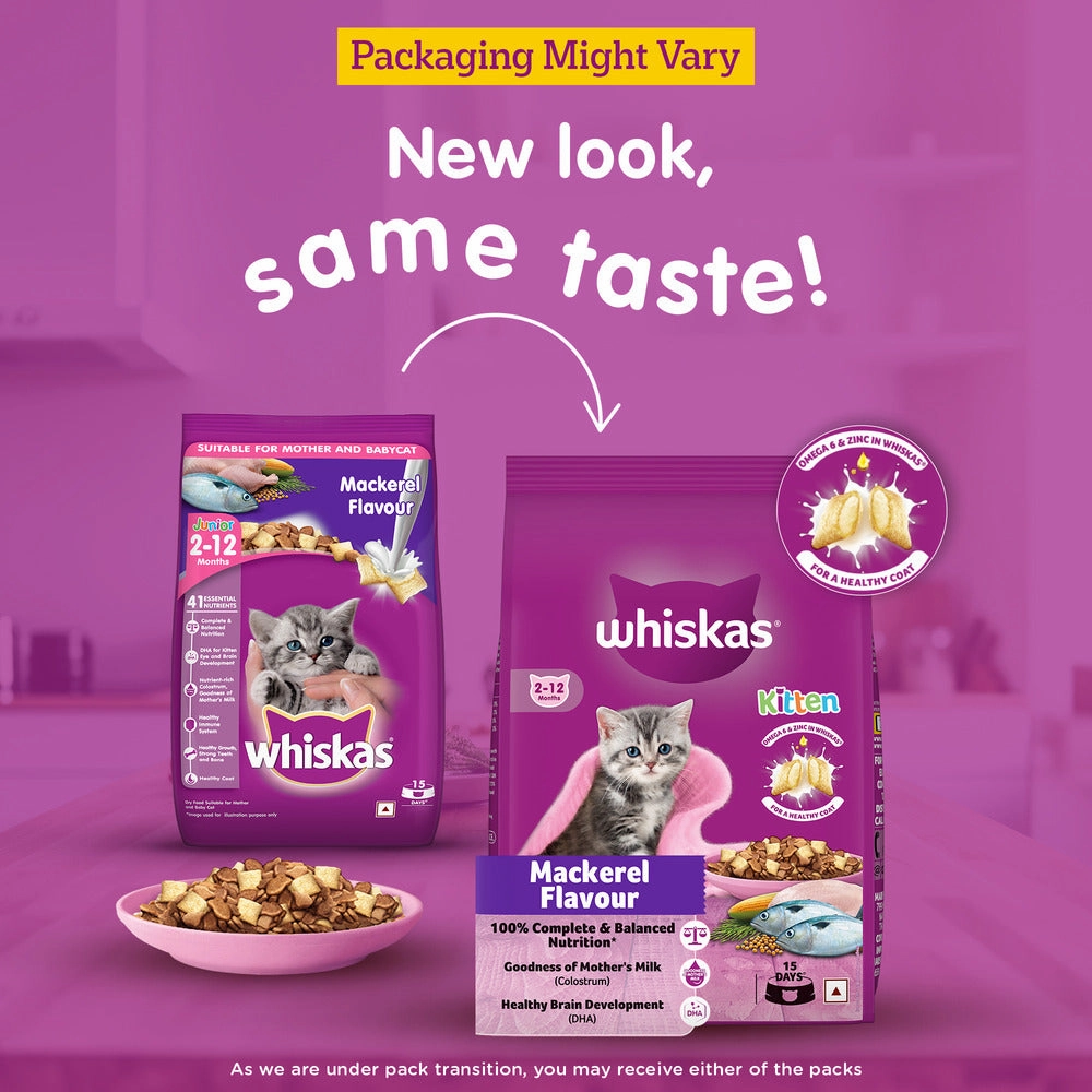 Whiskas Mackerel Flavour Kitten (2 to 12 months)Cat Dry Food