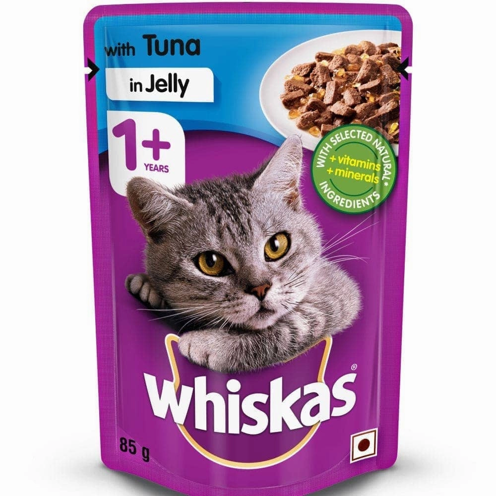 Whiskas Ocean Fish and Tuna in Jelly Meal Adult Cat Wet and Dry Food Combo