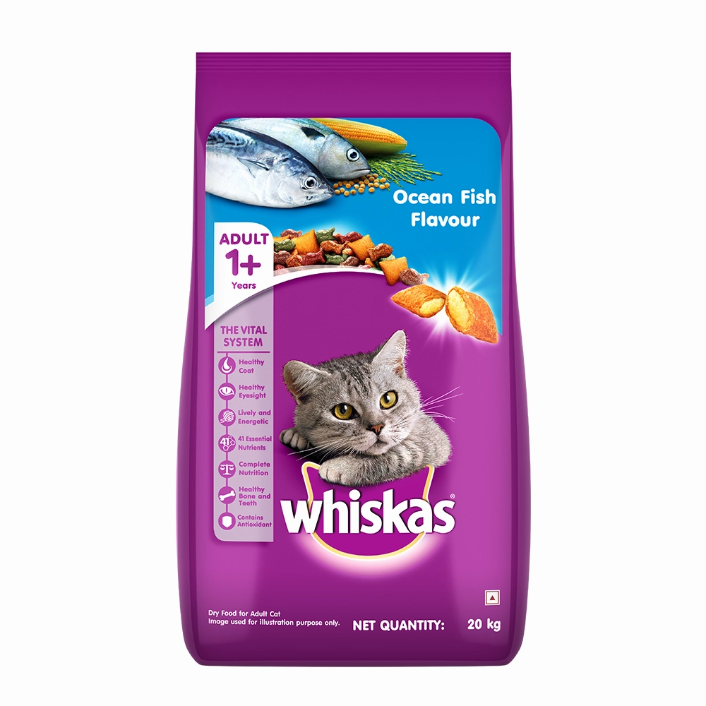 Whiskas Ocean Fish and Tuna in Jelly Meal Adult Cat Wet and Dry Food Combo