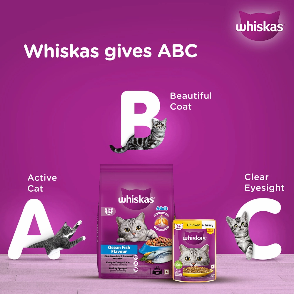 Whiskas Ocean Fish Flavour Adult Cat Dry Food