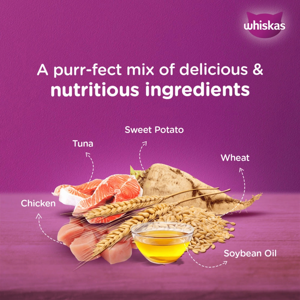 Whiskas Tasty Mix Chicken Tuna with Sweet Potato Kitten Cat Wet Food