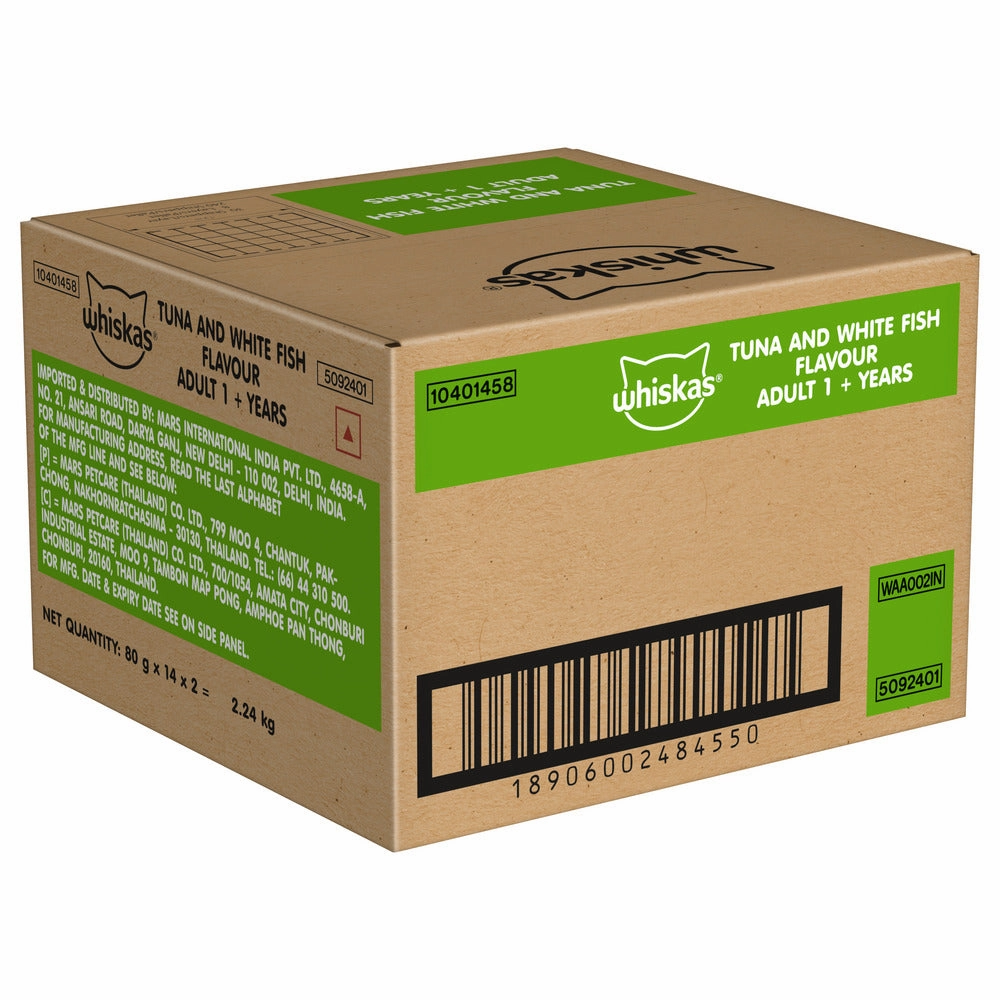 Whiskas Tuna & White Fish Adult (1  Years) Cat Wet Food