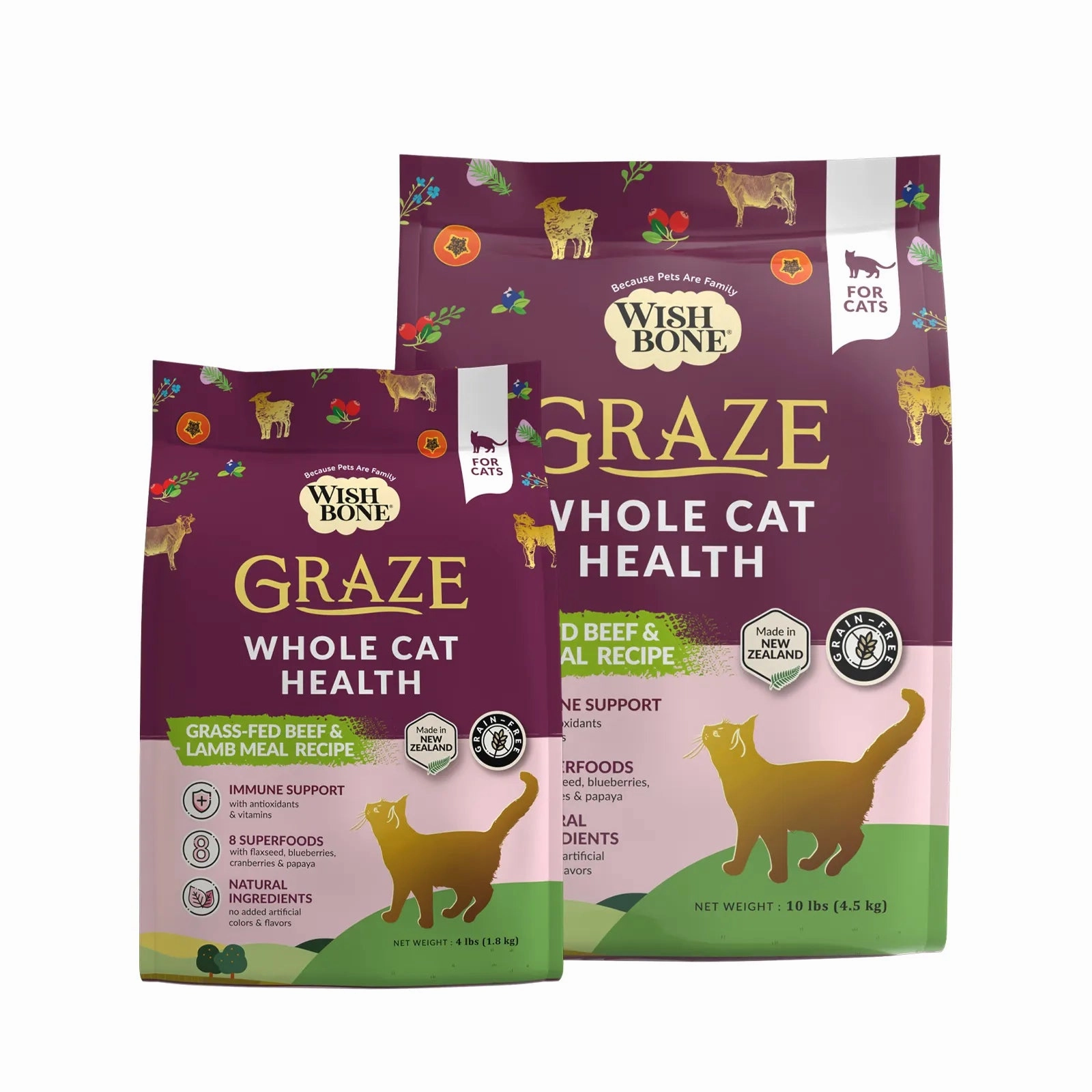 Wishbone - Graze - New Zealand Beef and Lamb Dry Cat Food