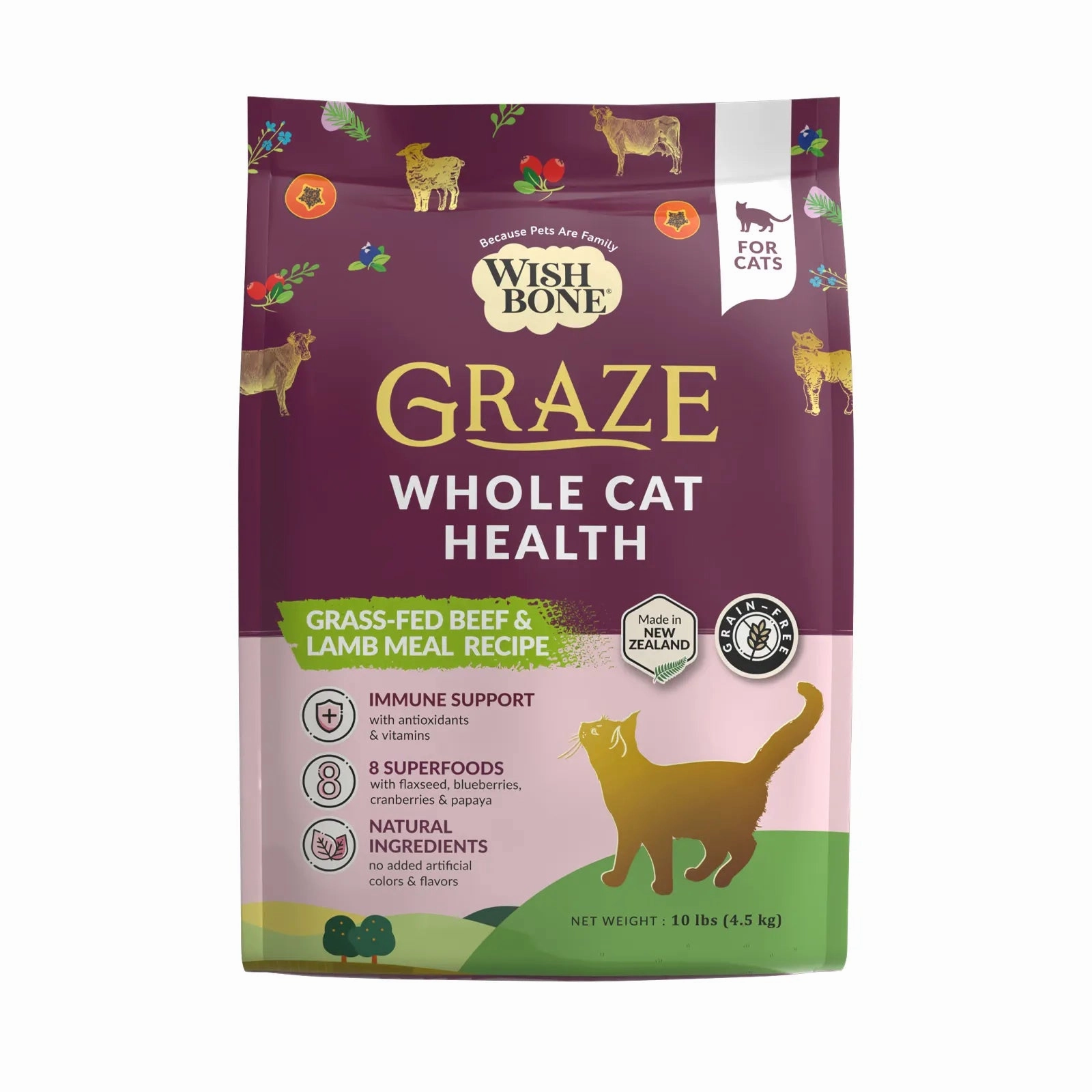 Wishbone - Graze - New Zealand Beef and Lamb Dry Cat Food