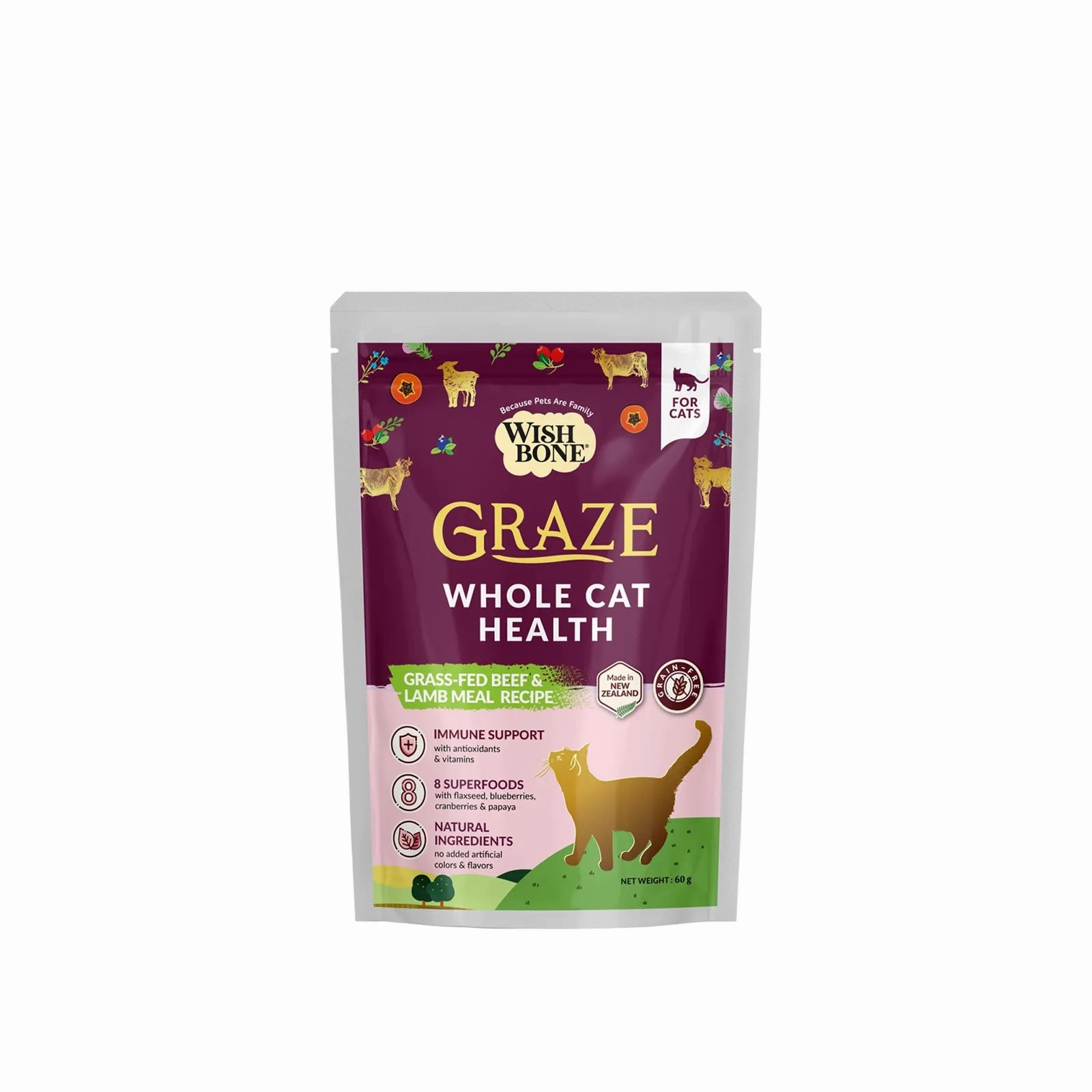 Wishbone - Graze - New Zealand Beef and Lamb Dry Cat Food