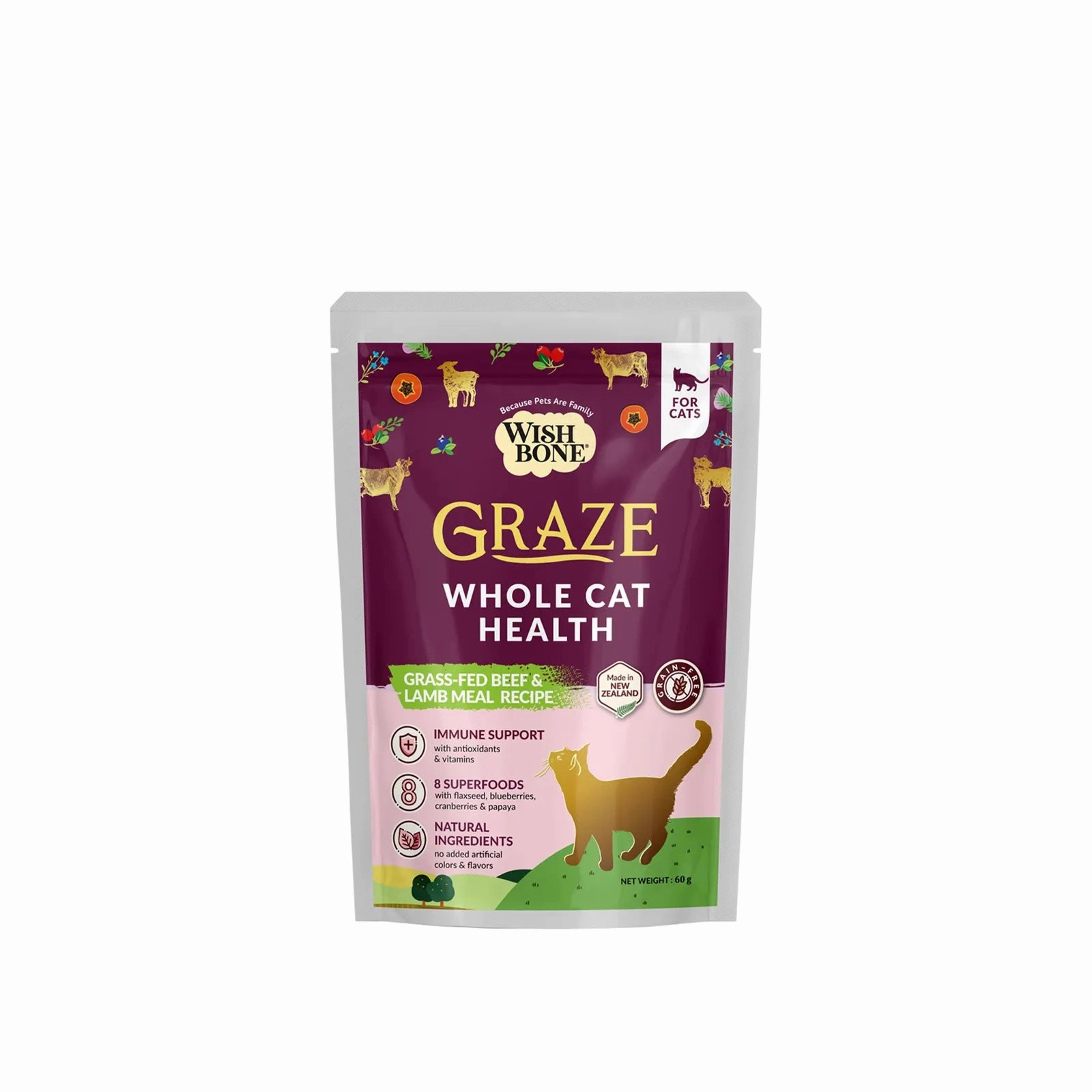Wishbone - Graze - New Zealand Beef and Lamb Dry Cat Food
