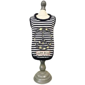 World Peace Border Dog Tank Navy