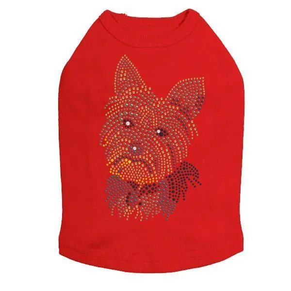 Yorkie Rhinestone Dog Tank