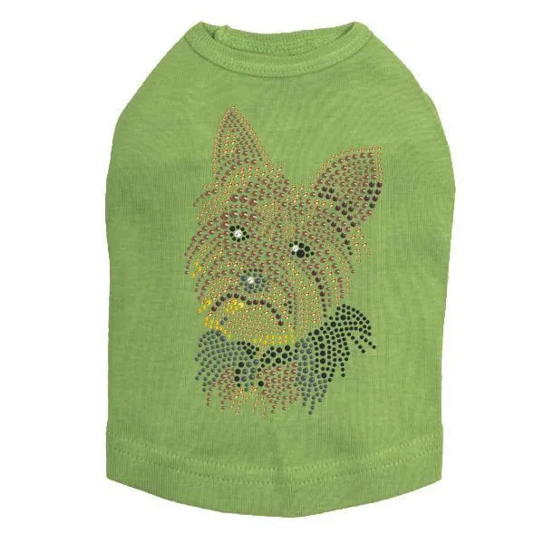 Yorkie Rhinestone Dog Tank