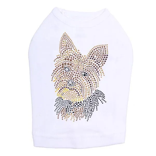 Yorkie Rhinestone Dog Tank