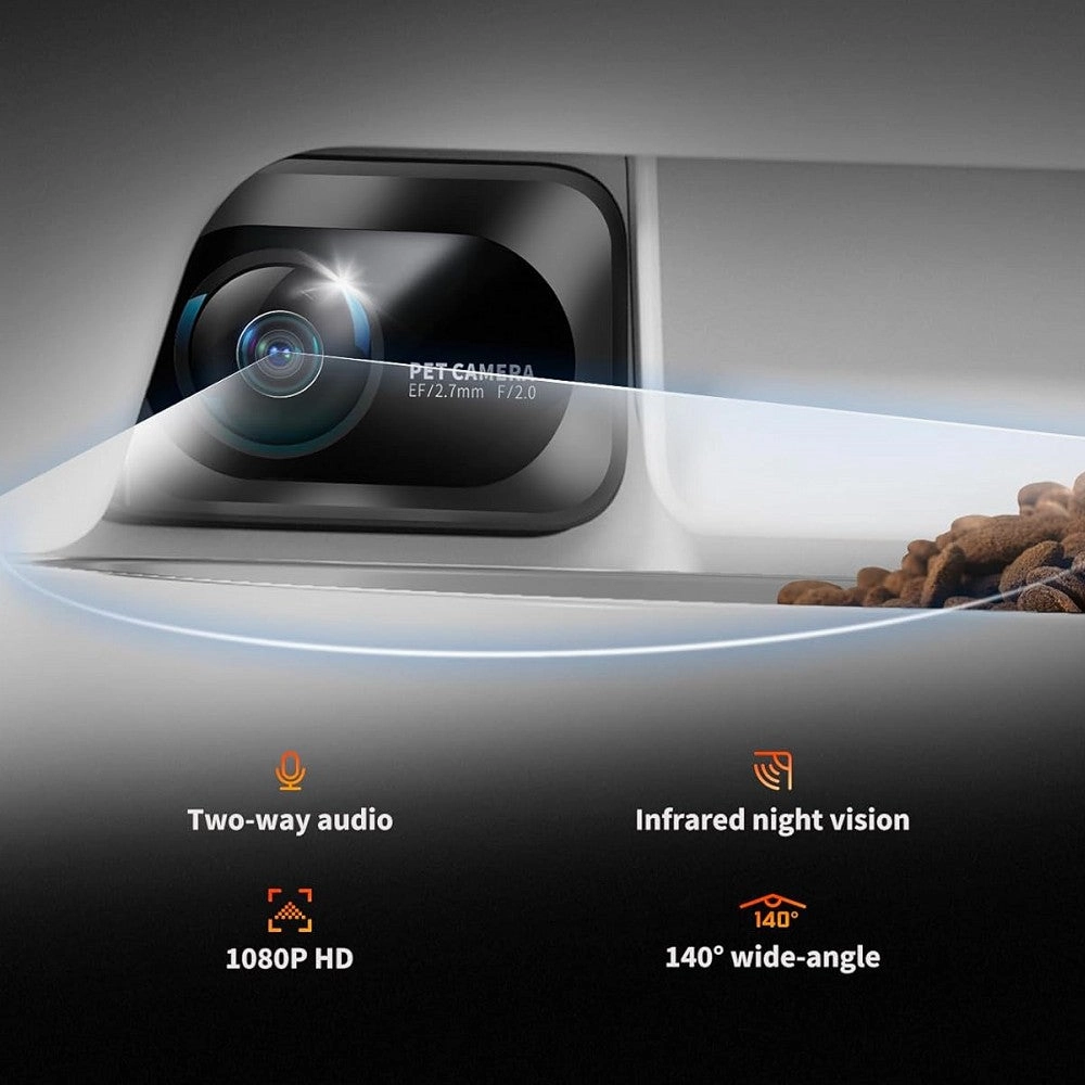 YumShare Gemini Smart Pet Feeder with Camera